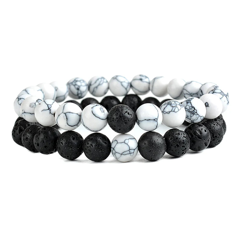 UNIFIED FORCE – Couples Power Connection Lava & Tiger Eye Bracelet