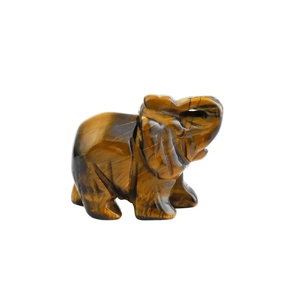 LUCK’S GUARDIAN – Hand Carved Green Aventurine Jade Elephant Totem