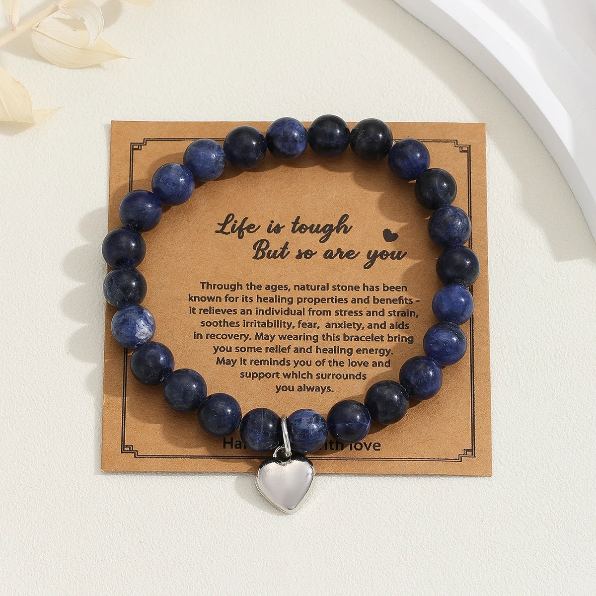 SPIRIT EMBRACE – Pink Zebra Jasper Crystal Healing Bracelet for Women