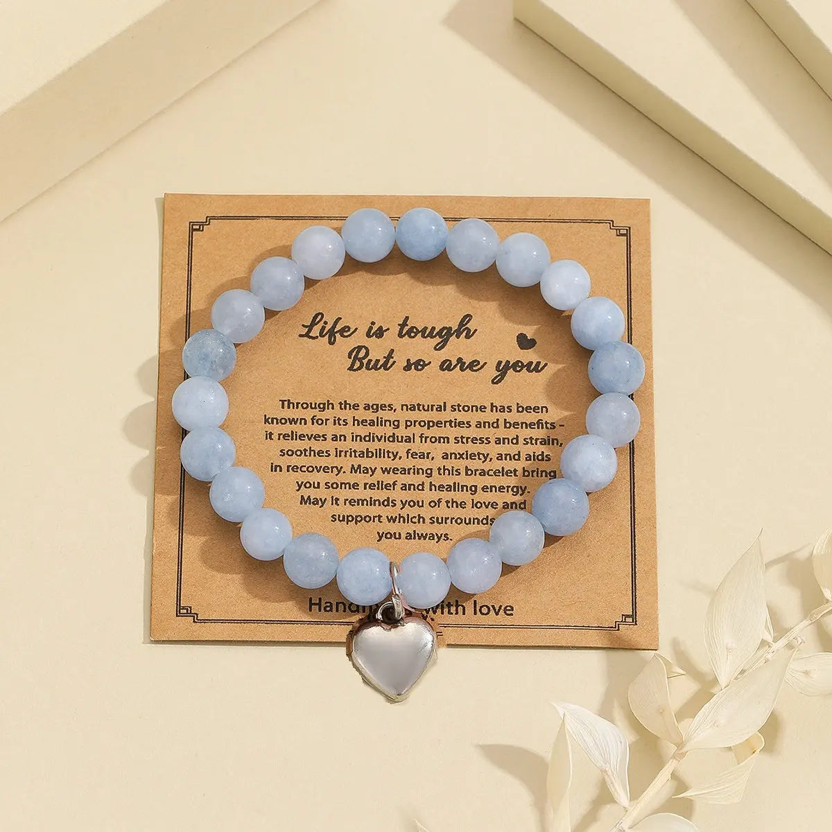 SPIRIT EMBRACE – Pink Zebra Jasper Crystal Healing Bracelet for Women