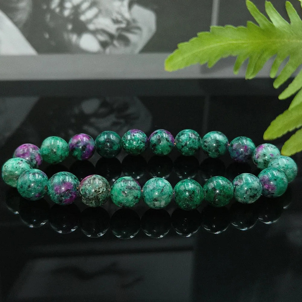 SEDUCER'S SECRET – Epidote & Zoisite Natural Stone Charm Bracelet
