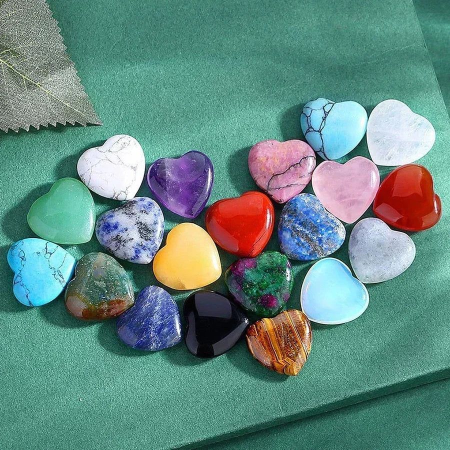 LOVE ALCHEMY – Heart-Shaped Amethyst & Agate Crystal Healing Set