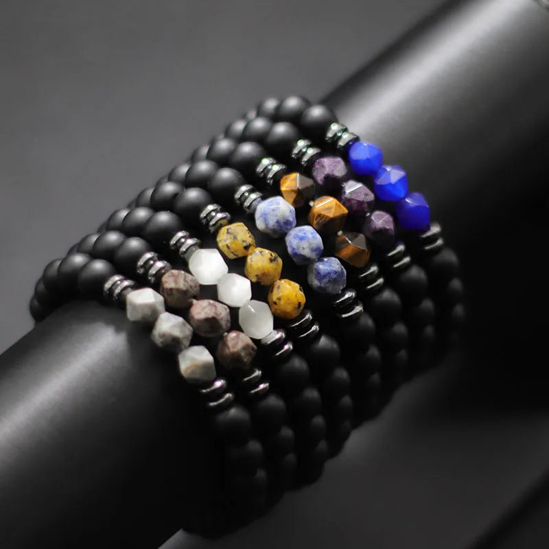 NIGHT VISION – Black Onyx, Tiger Eye & Sodalite Power Bracelet for Men