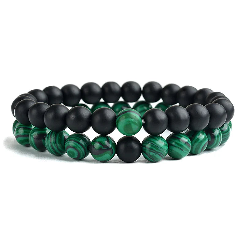 UNIFIED FORCE – Couples Power Connection Lava & Tiger Eye Bracelet