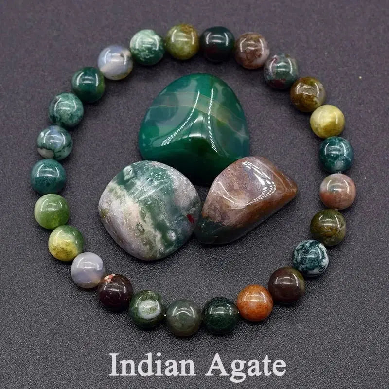 SEDUCER'S SECRET – Epidote & Zoisite Natural Stone Charm Bracelet