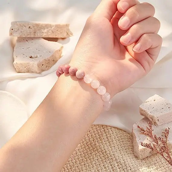 SPIRIT EMBRACE – Pink Zebra Jasper Crystal Healing Bracelet for Women
