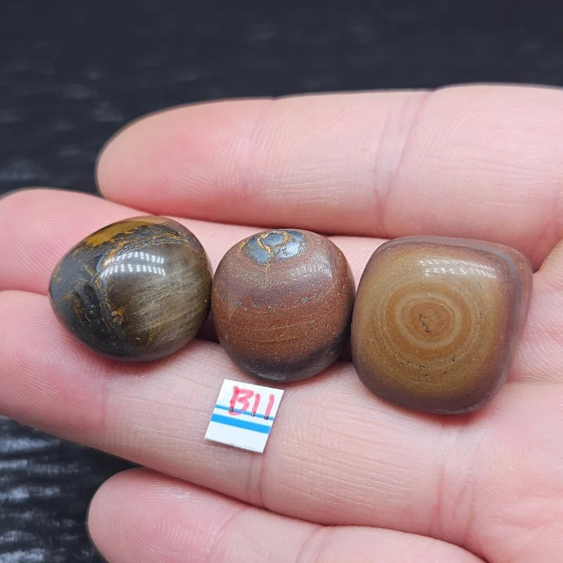 EARTH EMBRACE – Natural Iron Tiger Eye Chakra Energy Stone for Garden