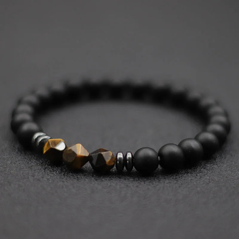 NIGHT VISION – Black Onyx, Tiger Eye & Sodalite Power Bracelet for Men