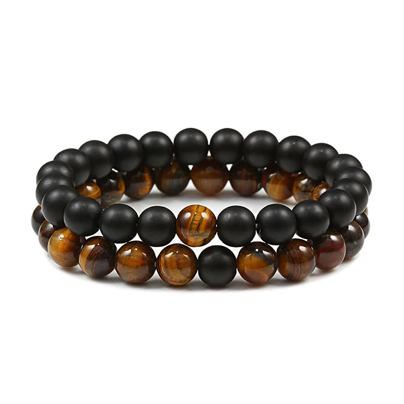 PRIMAL EDGE – Braided Tiger Eye Alpha Dominance Bracelet