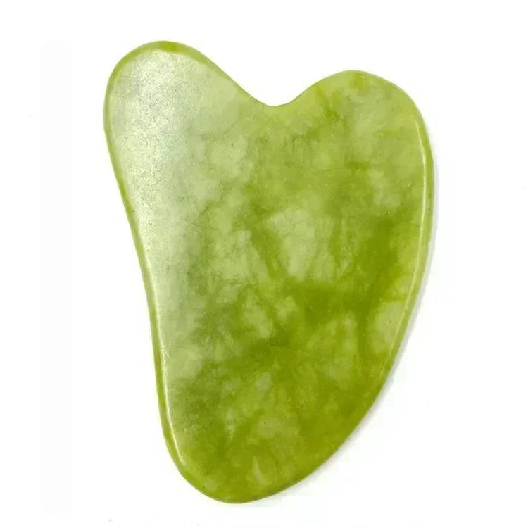 SERENE GLOW – Natural Xiuyu Jade Roller & Gua Sha Massage Set