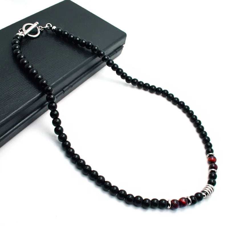 LEGEND'S CHAIN – Steel & Natural Tiger Eye Power Necklace for Men