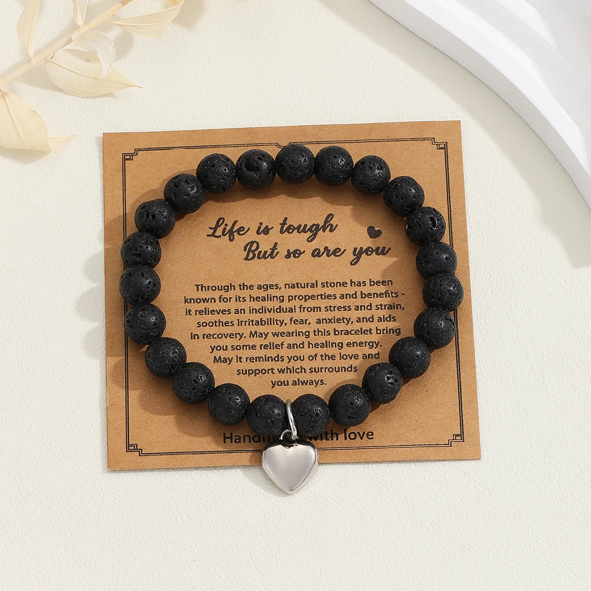 SPIRIT EMBRACE – Pink Zebra Jasper Crystal Healing Bracelet for Women