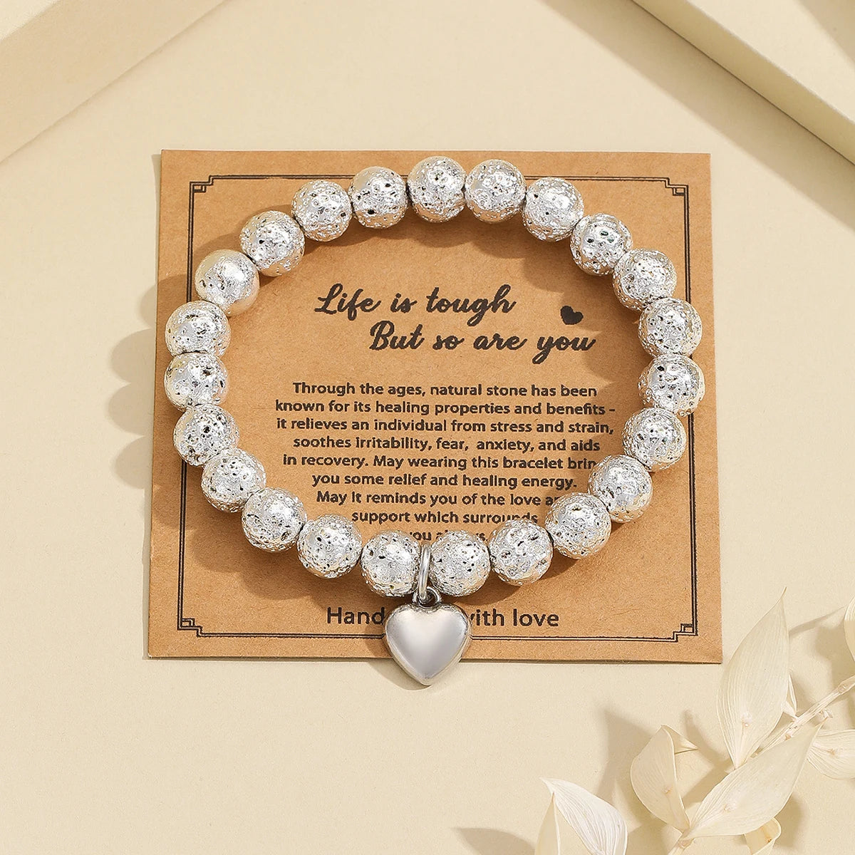 SPIRIT EMBRACE – Pink Zebra Jasper Crystal Healing Bracelet for Women