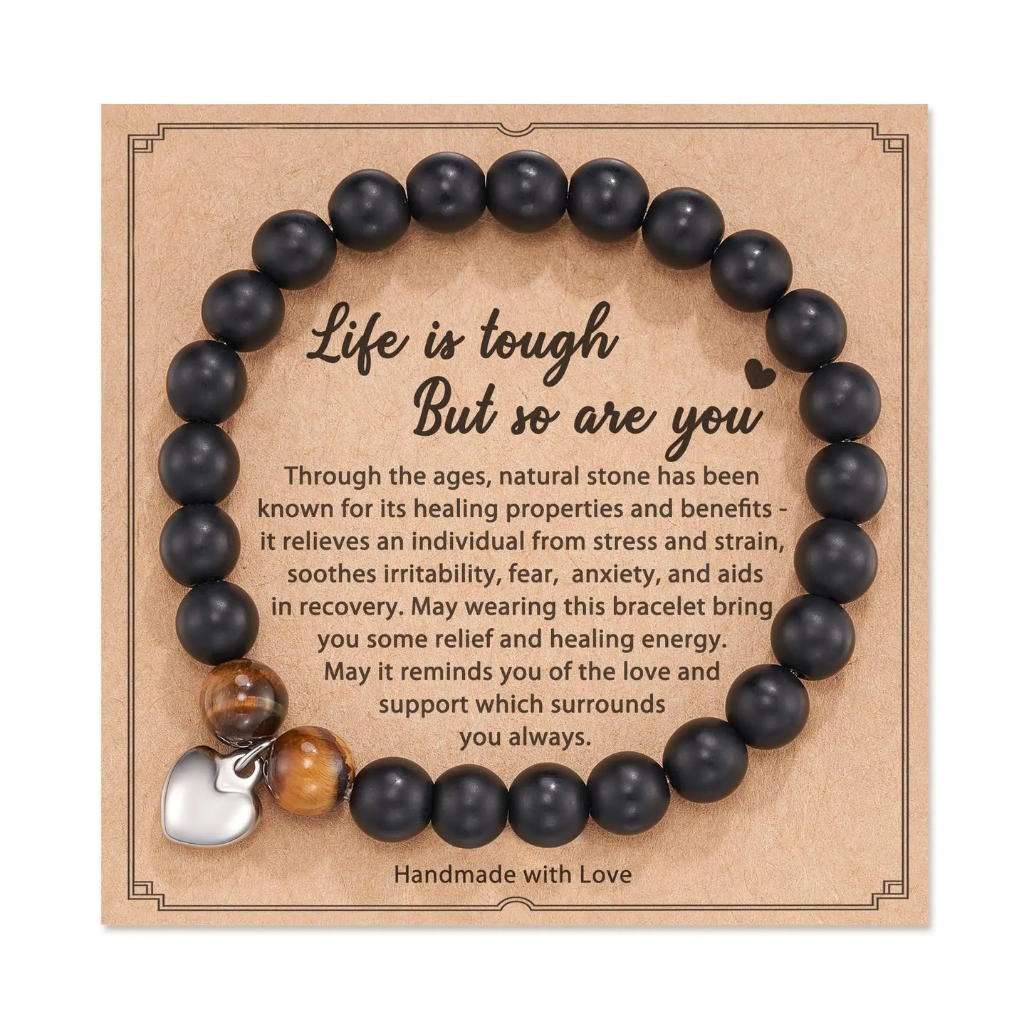 SPIRIT EMBRACE – Pink Zebra Jasper Crystal Healing Bracelet for Women