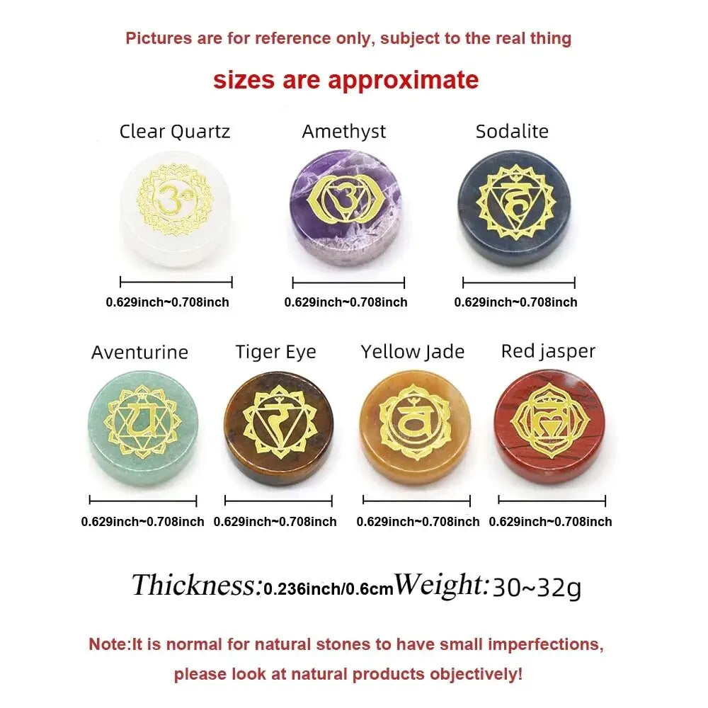 SPIRITUAL AURA – 7 Chakra Amethyst Quartz Energy Engraved Healing Beads