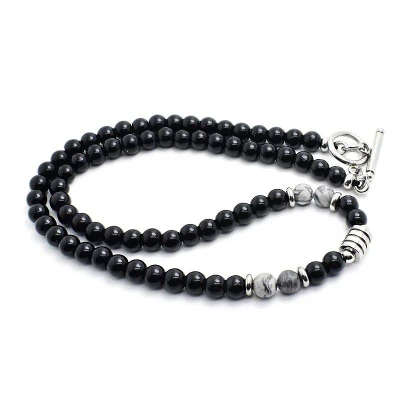 LEGEND'S CHAIN – Steel & Natural Tiger Eye Power Necklace for Men