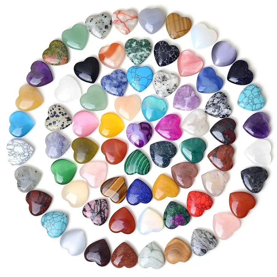 LOVE ALCHEMY – Heart-Shaped Amethyst & Agate Crystal Healing Set